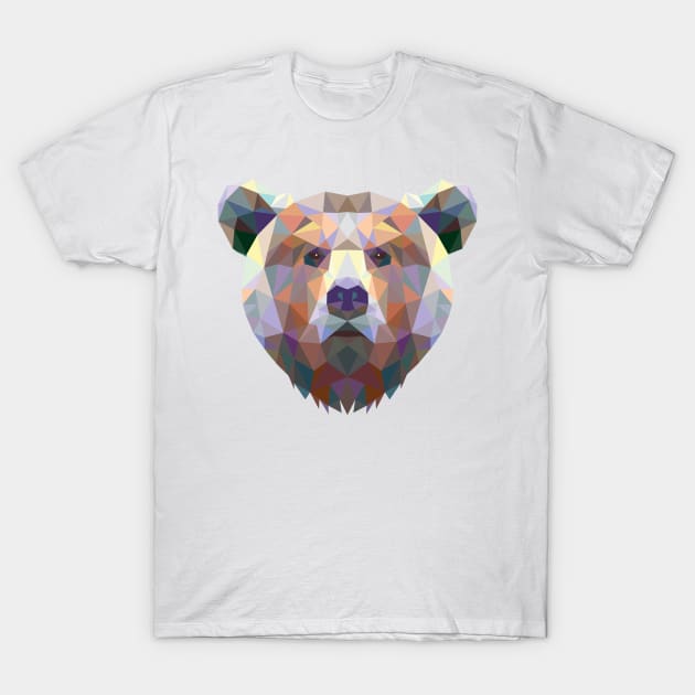 Fractal Grizzley Bear T-Shirt by SandiTyche